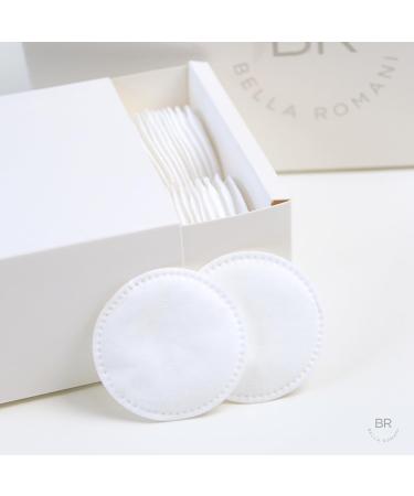 Organic Cotton Rounds Makeup Remover Pads - 200 Pack | Eco-Friendly Lint-Free Compostable & Ultra Soft for Nail Polish Removal - Triple Layer Quality - Buy Online on GoSupps.com