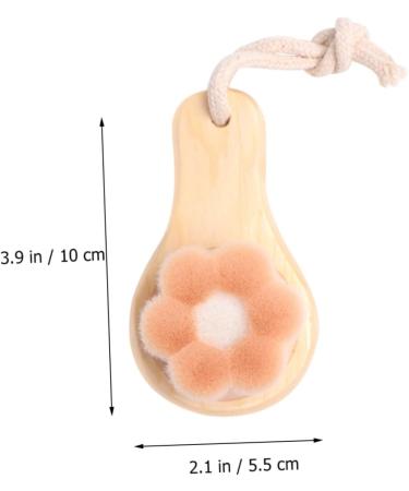 FRCOLOR 1pc Face Cleaning Brush Facial Exfoliating Brush Facial Scrubber Brush Facial Cleansing Brush Manual Soft Bristle Face Brush Face Scrub Brush Handheld Wooden Cleaning Pad - Buy Online on GoSupps.com