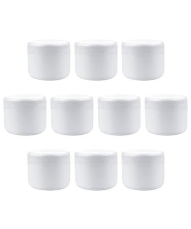 Beaupretty 10 Pieces Travel Containers Cream Jars Empty Cream Boxes Refillable Plastic Cosmetic Makeup Face Cream Jar Containers 5ml 5.5x5.5cm