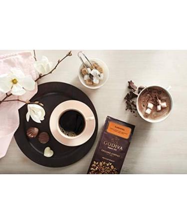 Godiva Chocolatier Caramel Flavor Coffee - Medium Roast - Ground Coffee - 100% Arabica - 284g - Buy Online on GoSupps.com