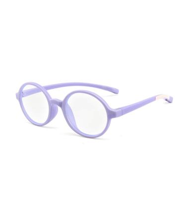 Tofox anti blue light glasses kids and UV protective glasses clear lens retro reading eyewear for girls boys Color 5