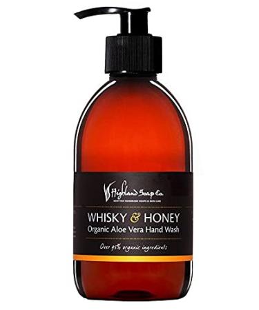 The Highland Soap Company  Organic Aloe Vera Hand Wash  10oz (Whisky & Honey)