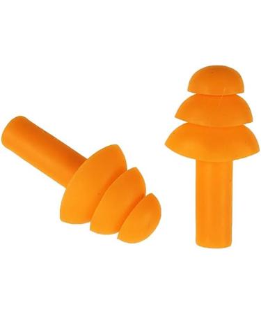Buy Mivos 200 Pairs Waterproof Silicone Earplugs - Noise Reduction 32DB | Reusable & Portable Hearing Protection with Cord - Buy Online on GoSupps.com