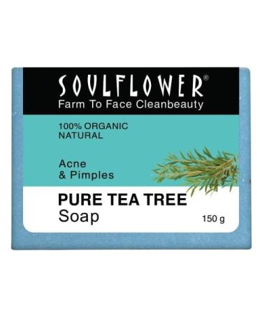 Tea-Tree Soap Bar | Hanmade Tea-Tree Soap Body Wash | 100% Pure Natural & Cold Processed | Standard Premium & Luxurious Soap | (5 Oz)