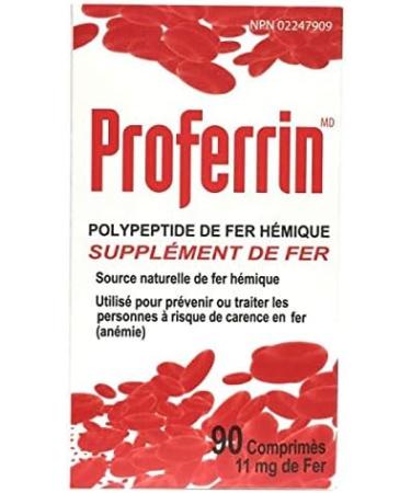 Proferrin 11mg Heme Iron 90Tablets - Buy Online on GoSupps.com