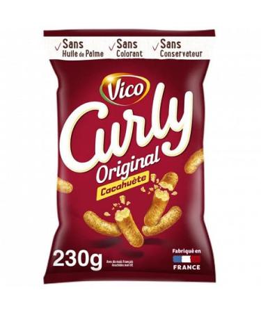 g neric Curly Cacahuete Format Party 230G|Curly|(Lot De 3)|Best Deal