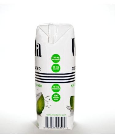 Waiola Coconut Water 8.5oz (Pack of 12) - Hydrating & Refreshing Natural Beverage - Buy Online on GoSupps.com