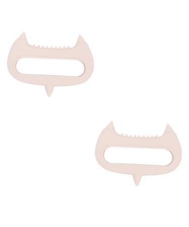 Beavorty 2st acupuncture massage device Hand massager Handy head massage device Tool for the scalp neck massage device made of silicone hair brush main massage tab pebble gel