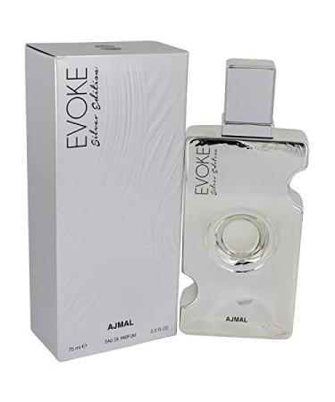 Ajmal Evoke Silver Edition for Women EDP - 75 ML (2.5 oz) | Arabian Perfumery | Fresh & Citrusy Opening Through Oranges Floral Heart w/Rose Woody & Powdery Base w/Vanilla | Glamorous