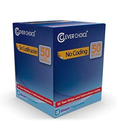 Clever Choice Auto-Code Voice+ Test Strips 50ct - Accurate Diabetes Testing Strips - Buy Online on GoSupps.com