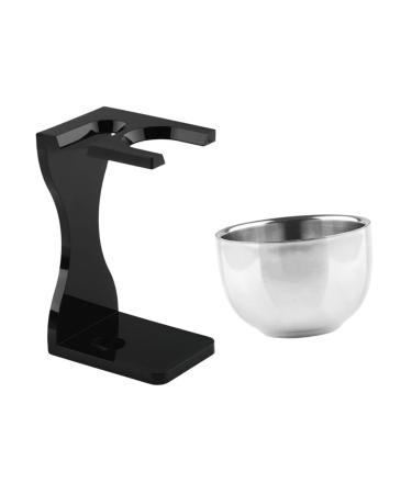 Dressoos metal bracket 1 set of razor set men suit razor stand Razor rack razor stand stand for shaving tools oil head Set shaving brush