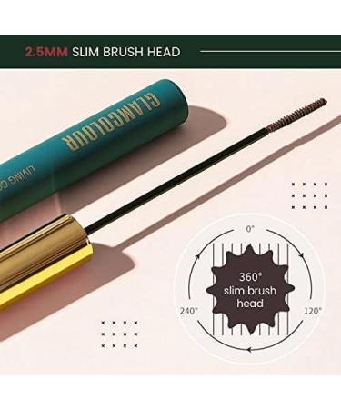  Hikaka Magic Color Mascara made with silk fibers natural waterproof mascara 4D for lashes long-lasting (straight-black) - Buy Online on GoSupps.com