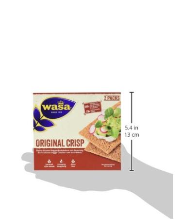Wasa Crisp Original Crispbread - Pack of 18 (18 x 200g) | Delicious & Healthy Snack | International Shipping - Buy Online on GoSupps.com