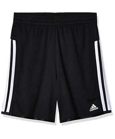 adidas Girls' Big 5 Inch Mesh Athletic Shorts Large Black Adi