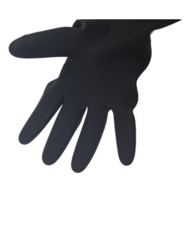 Buy Long Rubber Household Cleaning Gloves - Reusable Black Kitchen & Garden Gloves (Size S) for Car Wash & Work - Buy Online on GoSupps.com