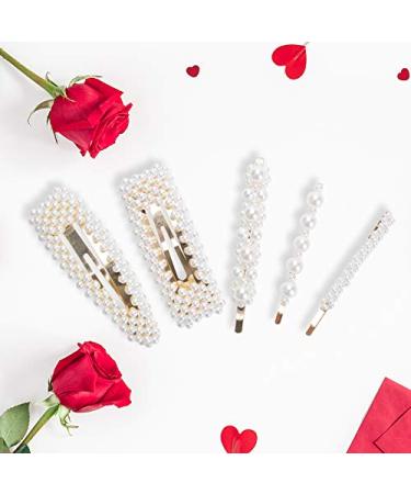 20Pcs Pearl Hair Clips for Women - Elegant Hairpins & Barrettes for Weddings & Valentine's Day Gifts - Buy Online on GoSupps.com