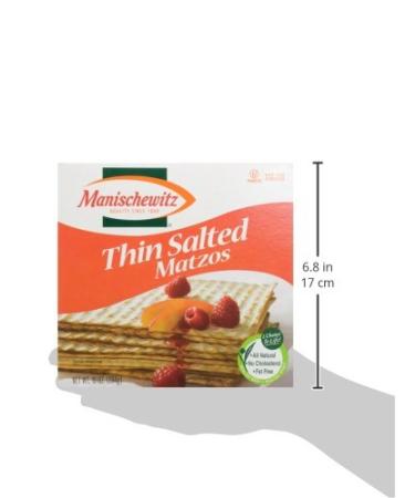 Manischewitz Matzos Thin Salted 10 oz - Traditional Passover Crackers - Buy Online on GoSupps.com