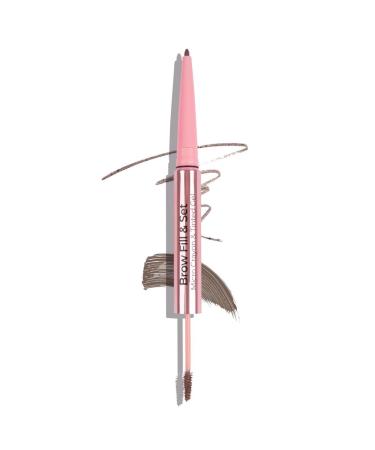 MCoBeauty Brow Fill & Set - Light/Medium Double-Ended Brow Pencil & Gel | Vegan & Cruelty-Free Cosmetics for Natural Volume - Buy Online on GoSupps.com