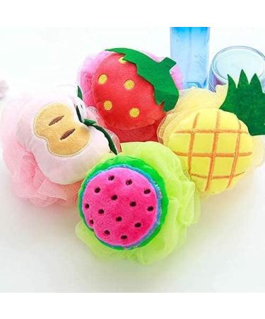 Yellow Pineapple Bath Puff | Soft Foam Shower Scrubber | Loofah Sponge for Adults - Perfect Body Cleaning Accessory - Buy Online on GoSupps.com