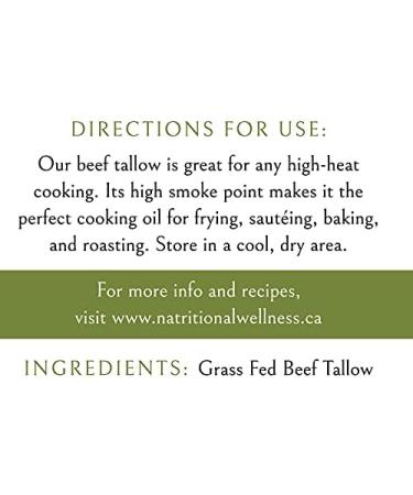 Original Beef Tallow Grass-Fed Grass-Finished 12oz - Buy Online on GoSupps.com
