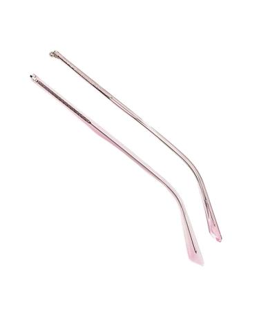 Veerji glasses replacement bars iron frame repair glass accessories transparent pink metal-glasses-bracket hangers single tooth-plastic plastic spare parts 1 pair