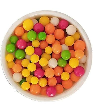 THE EDIBLES Fruit Balls Candy | Assorted Fruit Flavour Candy Balls 250 gms | Sugar Pearls_Packing May Vary - Buy Online on GoSupps.com