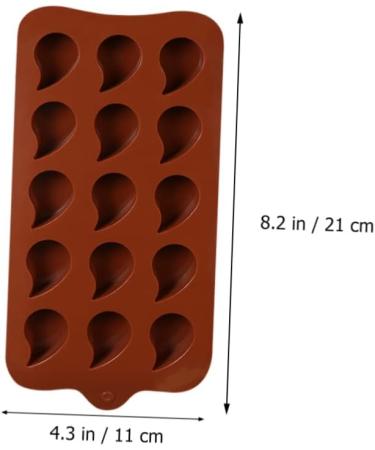 MAGICLULU 4 Pcs Creative Baking Tools Wax Melt Molds Candy Mold Cookie Baking Mould Silicone Chocolate Shapers Fondant Cake Mold Baking Gadgets Popsicles Molds Jelly Mold Template Water Drop - Buy Online on GoSupps.com