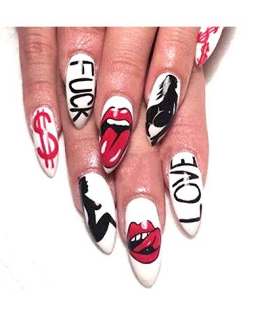 Nail Angel Water Decals - 9 Sheets Beauty Transfer Stickers for Nail Art - Unique Lip Patterns for Manicure & Pedicure - 10190 - Buy Online on GoSupps.com