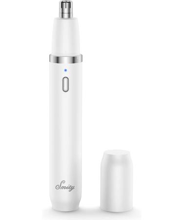 Rechargeable Cordless Nose Hair Trimmer with LED Light - Painless Ear and Eyebrow Trimming Tool for Men and Women (White) - Buy Online on GoSupps.com