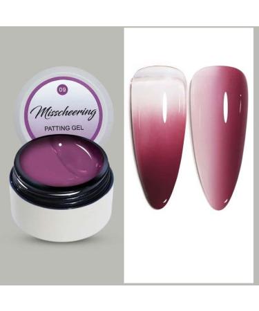 6Ml 1Pc Nail Gel Gradient Non Stick Hand Extension Gel Nail Polish DIY Nail Art UV Gel Varnish Nails - (Color: A09)