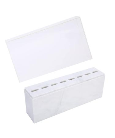 8 Holes Tweezers Holder | Tweezer Display Stand & Storage Rack with Dust Cover for Lash Extensions | Salon & Home Use (White - Buy Online on GoSupps.com