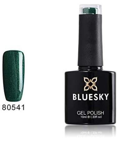 Bluesky Nail Gel Polish GREEN Pretty Poison Dark Green Shimmer UV LED Soak Off 10ml (Requires Drying Under UV/LED Lamp) - Buy Online on GoSupps.com