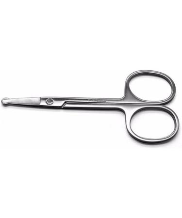Professional Stainless Steel Facial Hair Scissors - Round Safety Scissors for Eyebrows Eyelashes Nose Ear & Mustache Trimming - Buy Online on GoSupps.com