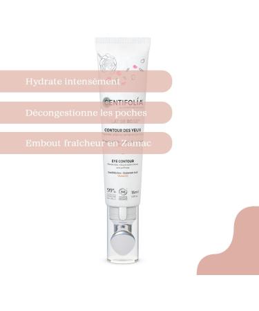 CENTIFOLIA | Rose Radiance Eye Contour | Intensely hydrates | Decongests & reduces puffiness | Smoothed wrinkles | Made in France | Organic | 15ML - Buy Online on GoSupps.com