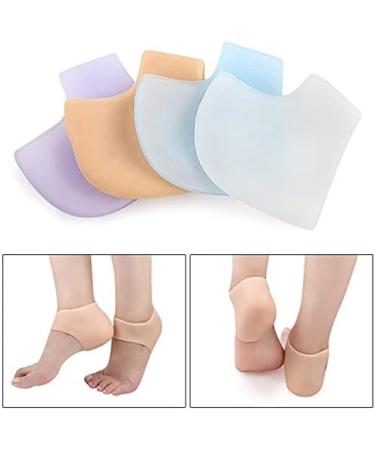 Buy Chrome 2 Pair Moisture Gel Silicone Ferse Protectors - Sock Pedicure Foot Care for Pain Relief & Heel Comfort - International Shipping Available - Buy Online on GoSupps.com
