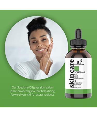 Artnaturals Squalane Oil 1 fl oz - Hydrating & Lightweight Facial Oil for All Skin Types - Buy Online on GoSupps.com