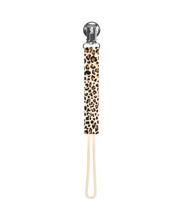 Silicone Leopard Printed Pacifier Clip by Three Little Tots | Modern, Short & Safety Tested - Buy Online on GoSupps.com