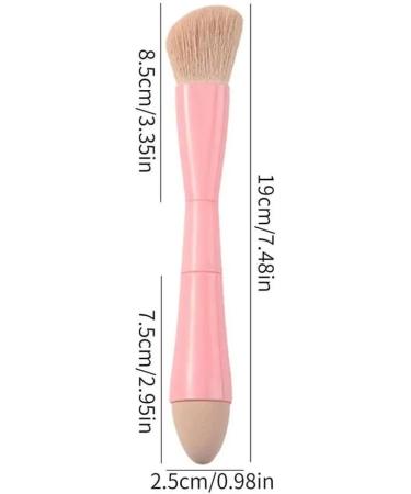 Clyictz Double Ended Makeup Brush 4-In-1 Retractable Travel Cosmetic Brush Multifunctional Concealer Sponge Brush for Eyeshadow - Buy Online on GoSupps.com
