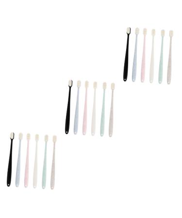 Clispeed 18 Stk toothbrush hard prosthesis brush travel tooth flap Picks Picks Picks tooth cleaning tools bristle mouth cleaning brush pbt corrugated charcoal pregnant woman