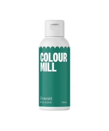 Colour Mill *Bulk Large 100ML* Next Generation Oil Based Food Colouring for Baking Decorating Icing and Cooking Food Dye DIY Slime and Crafts Making 100ml Emerald