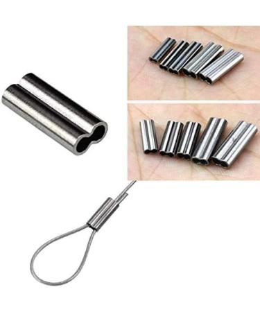 Milepetus 300pcs Copper Double Barrel Crimp Sleeves Fishing Line Connector Kit 0.8-2.2mm Sizes - Buy Online on GoSupps.com