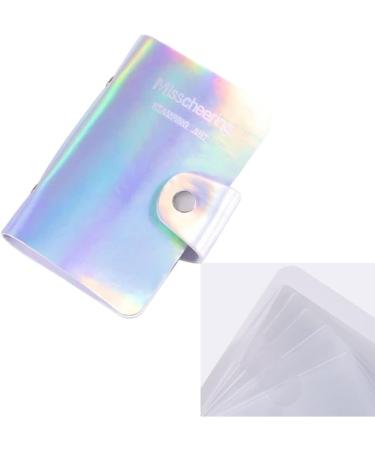 Buy Nail Stamping Plate Case | Holographic Nail Art Organizer | Rainbow Design Templates for Perfect Nail Art - Buy Online on GoSupps.com