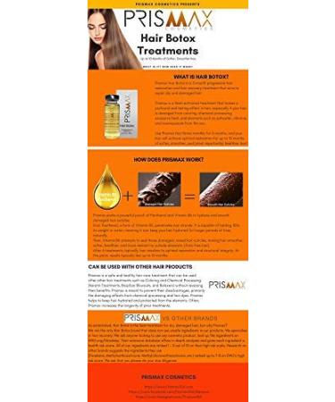 Prismax Nutritivo Deep-Conditioning Hair Treatment - Revive & Manage Dry/Damaged Hair - Frizz Control with Vitamin B6 & B5 - Formaldehyde-Free - 5 Treatments - Buy Online on GoSupps.com