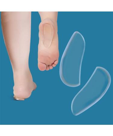 Premium Heel Liner GEL Insoles for Women - Extra Soft Shock Absorption for Plantar Fasciitis Relief - Transparent - International Shipping Available - Buy Online on GoSupps.com