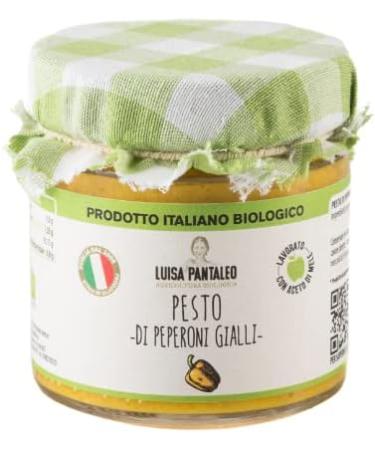 Pantaleo Agricoltura Luisa Pantaleo organic yellow pepper pesto 6 jars of 175 g 100 made in Italy without preservatives low fat content excellent with fresh pasta and baked recipes - Buy Online on GoSupps.com