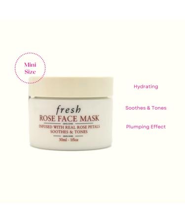 Fresh Rose Face Mask 1 Oz - Hydrating & Nourishing | International Shipping Available - Buy Online on GoSupps.com