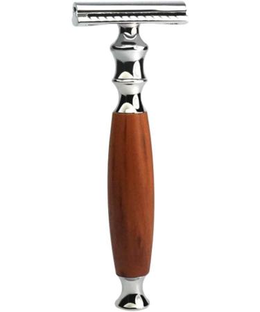 Colcolo High-Quality Razor Plane with Bamboo Handle - Precise Mustache Removal | Dark Brown 12.5x4.3x2.5 cm | 1 Pack - Buy Online on GoSupps.com