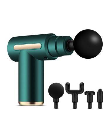 Ohhgo massage gun muscle massage gun 4 interchangeable heads portable electrical hand massage devices mini 6-speed percussion massage gun for back shoulders neck and body