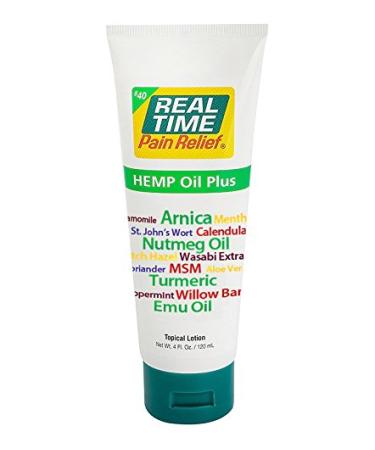 Real Time Pain Relief Hemp Oil Plus, 4 Ounce Tube