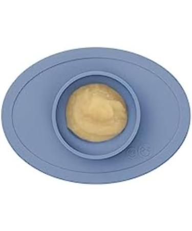 ezpz Tiny Bowl - 100% Silicone Suction Bowl with Built-in Placemat for First Foods + Baby Led Weaning - Fits on All Highchair Trays - 4 Months+ (Indigo) - Buy Online on GoSupps.com